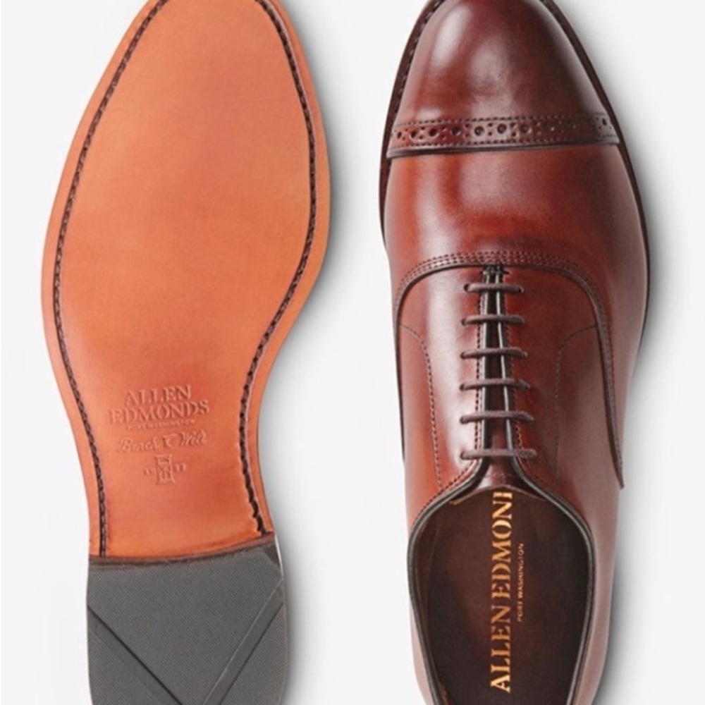 Allen Edmonds Men's Brown Oxford Shoes